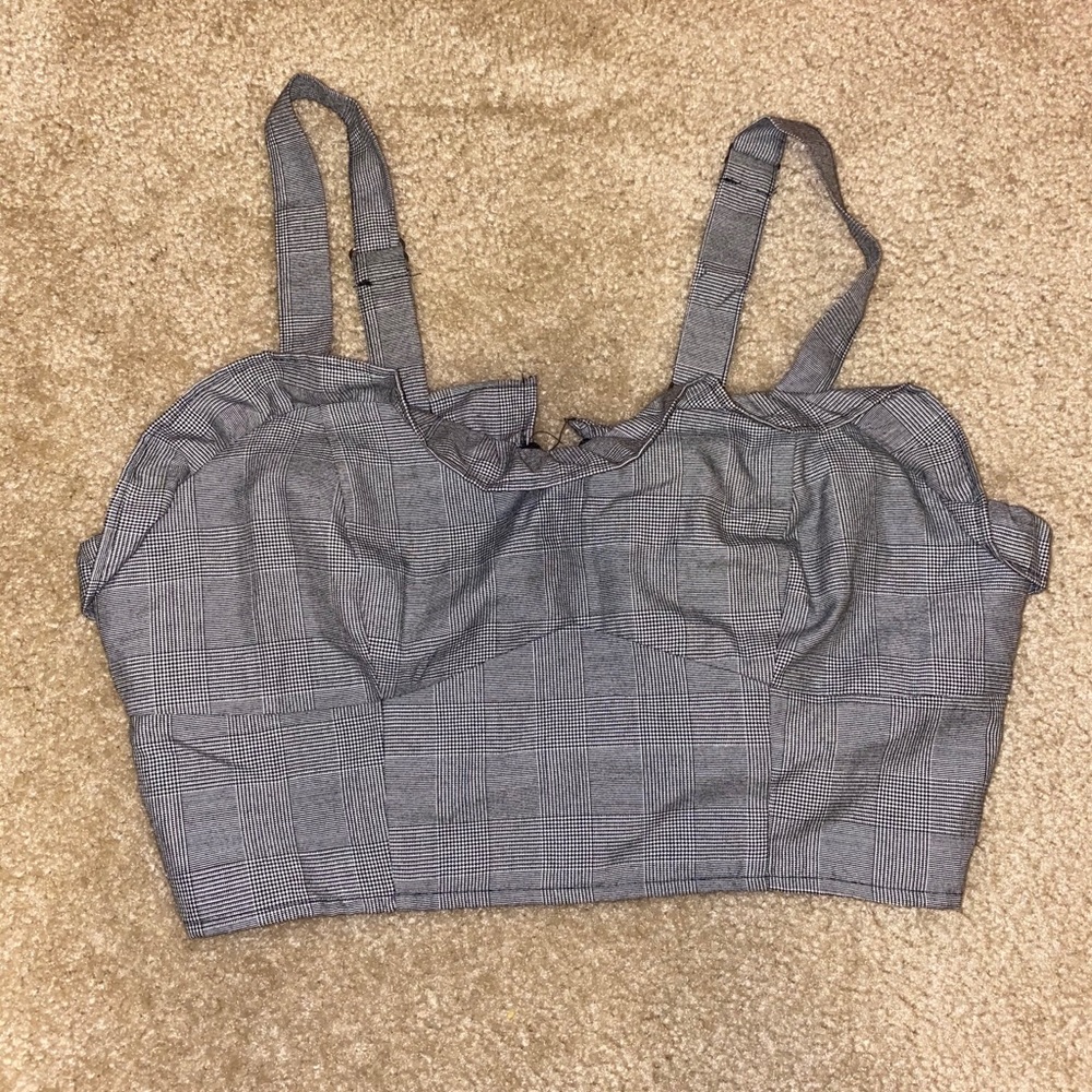 Plaid design bandeau top